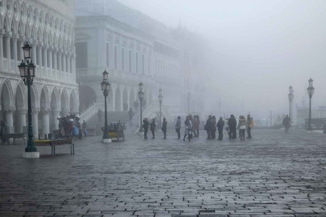 El tiempo en Venecia en invierno